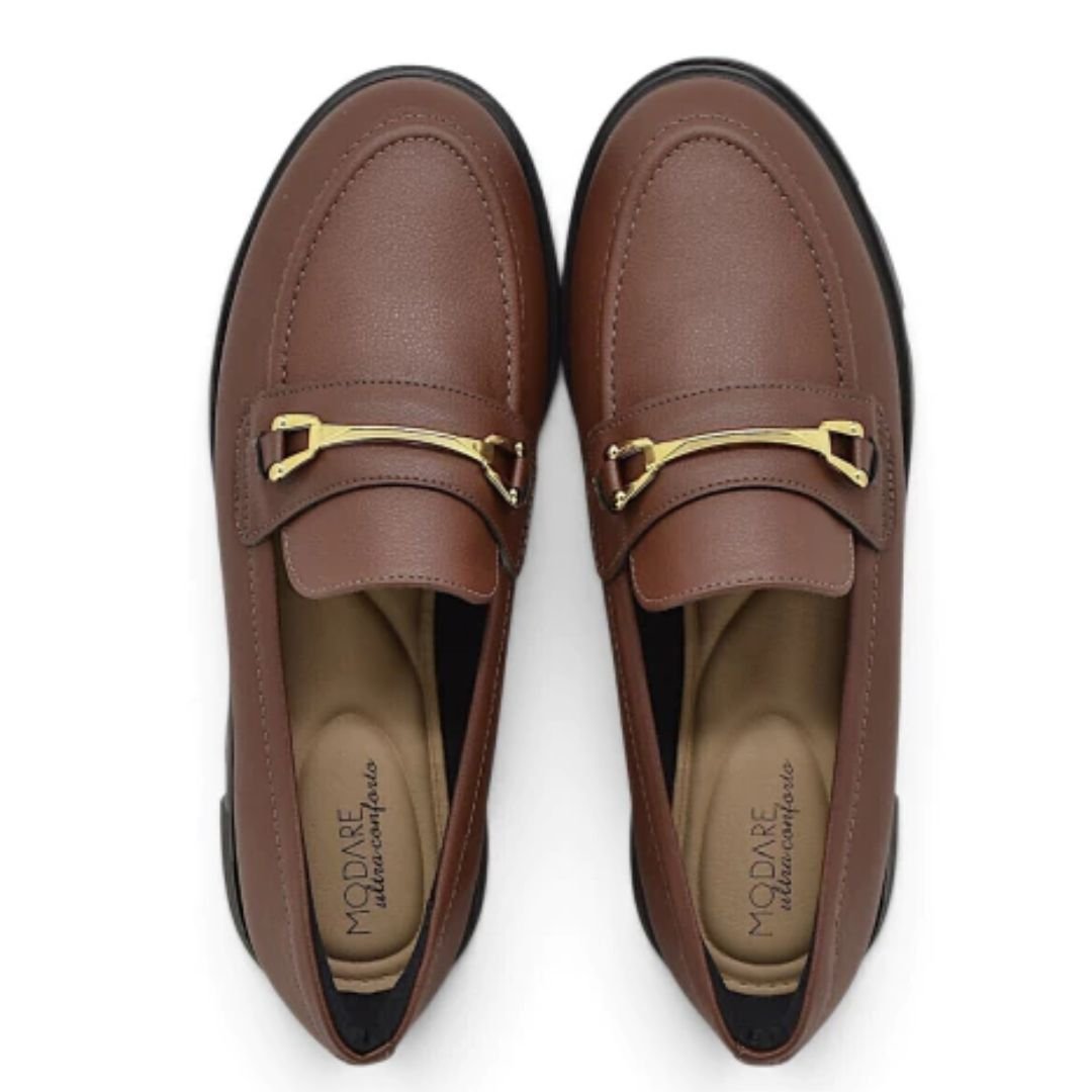 Mocassim Modare Tratorado Café Feminino Original 7409.102 Café 4