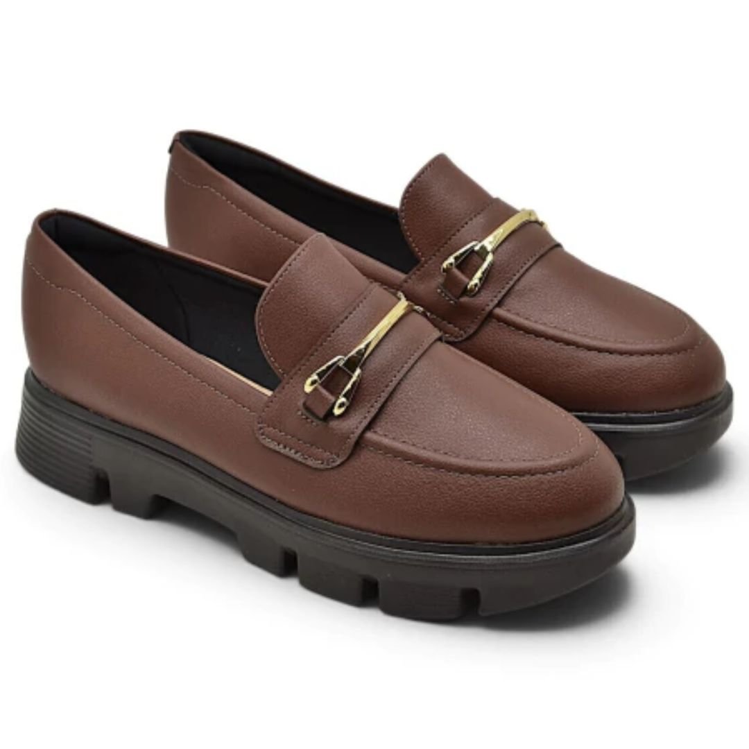 Mocassim Modare Tratorado Café Feminino Original 7409.102 Café 5