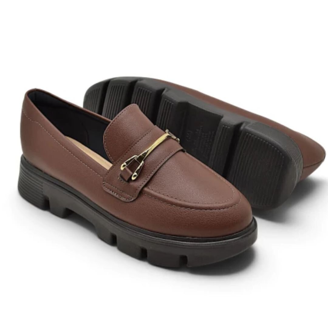 Mocassim Modare Tratorado Café Feminino Original 7409.102 Café 6