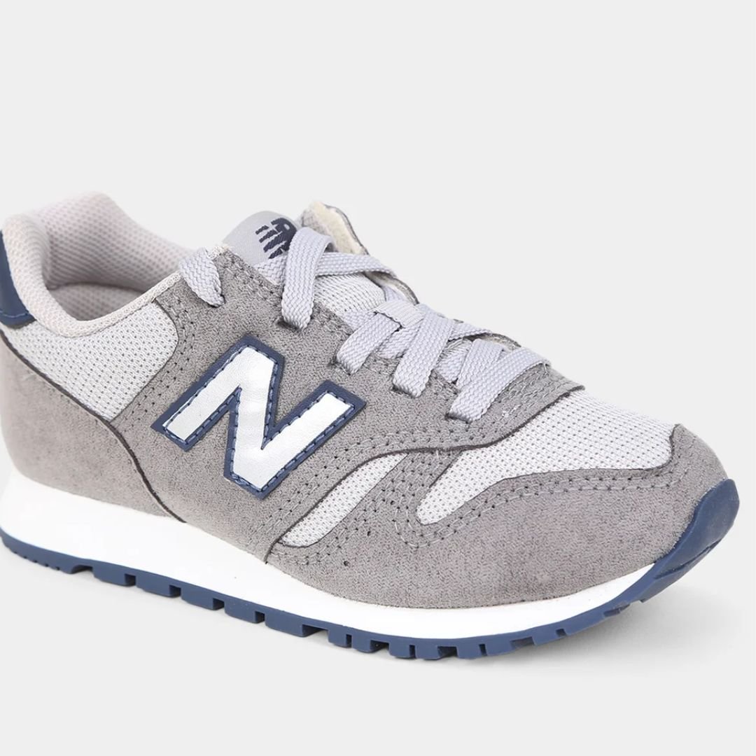 Tenis New Balance Cinza Infantil Menino Original  373 Cinza 2