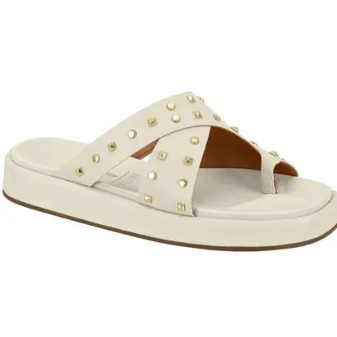 Chinelo Vizzano Off White Feminino Original 6506.130