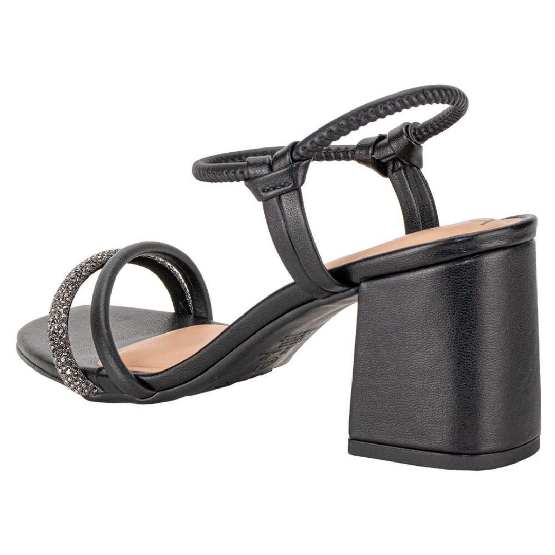 Sandalia Beira Rio Preto Gliter Feminino Original 8436.213 Preto 3