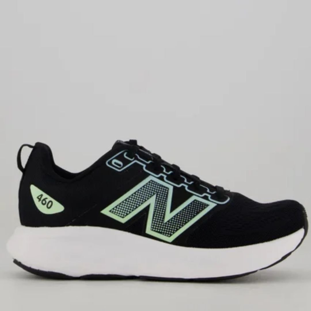 Tenis New Balance Preto Azul Feminino 460 V4 Original