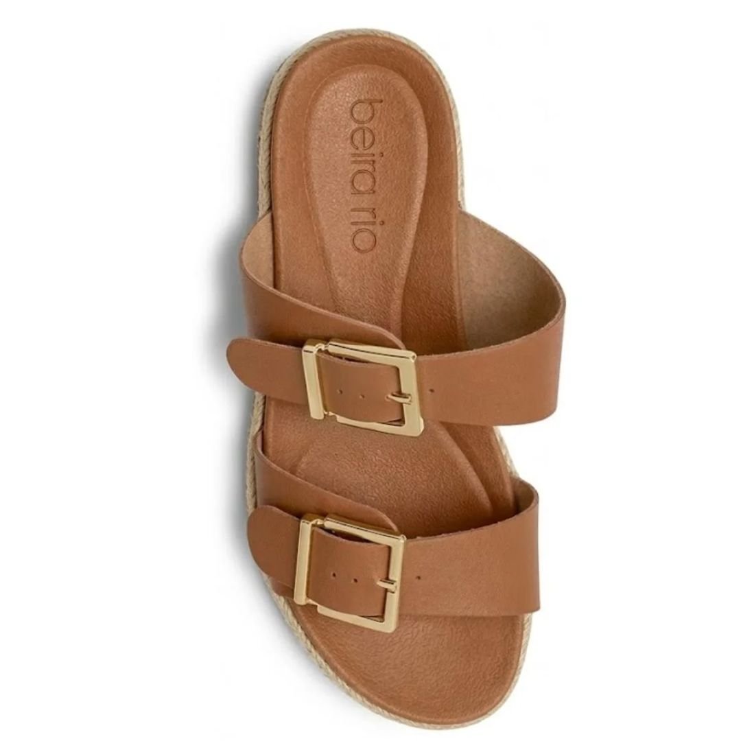 Chinelo Beira Rio Camel Feminino Original 8575.101 Camel 3