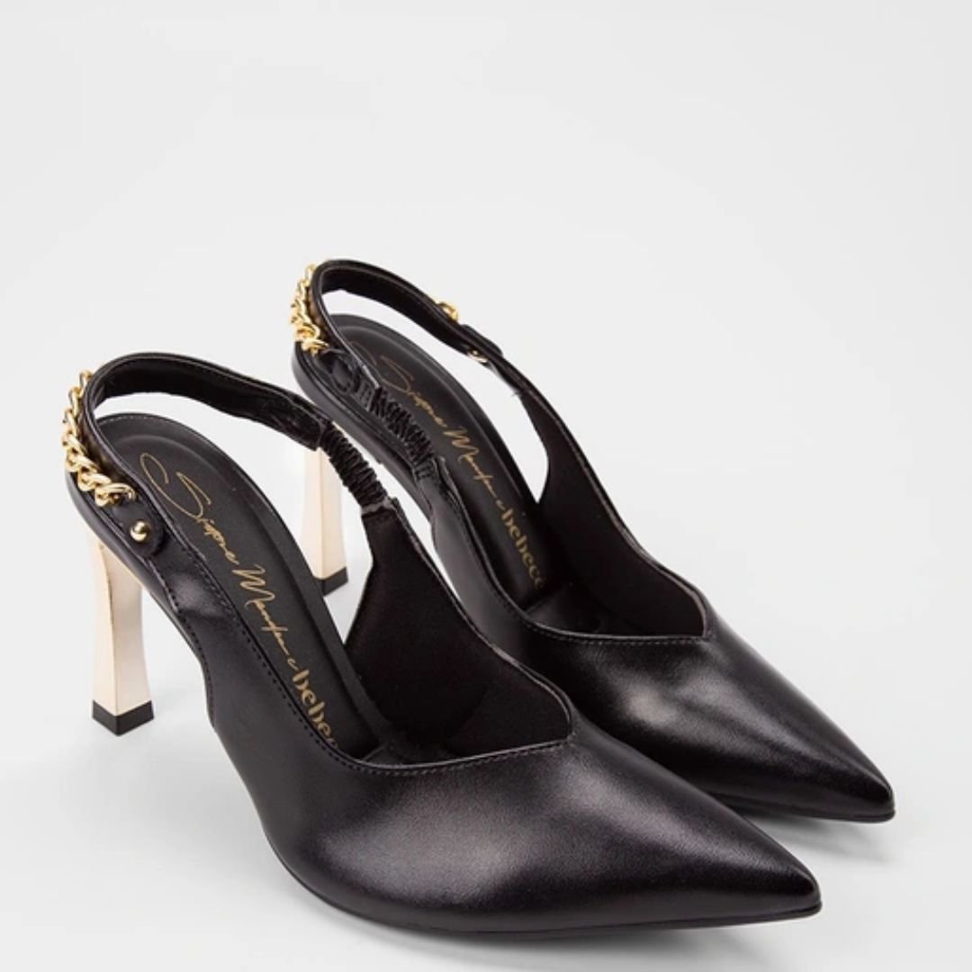 Scarpin Bebece Preto Feminino Original T9452-227 Preto 2