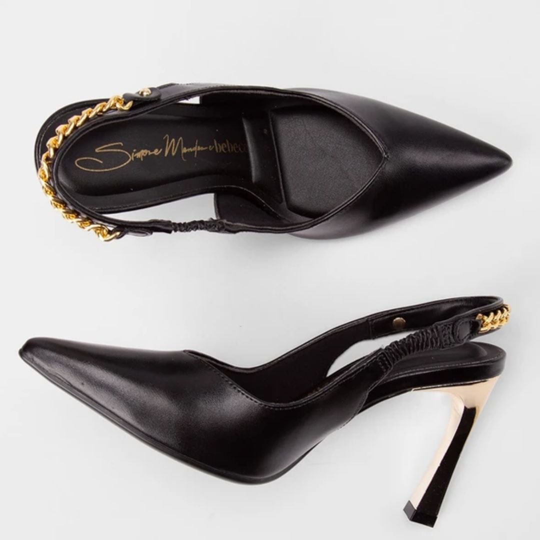 Scarpin Bebece Preto Feminino Original T9452-227 Preto 3
