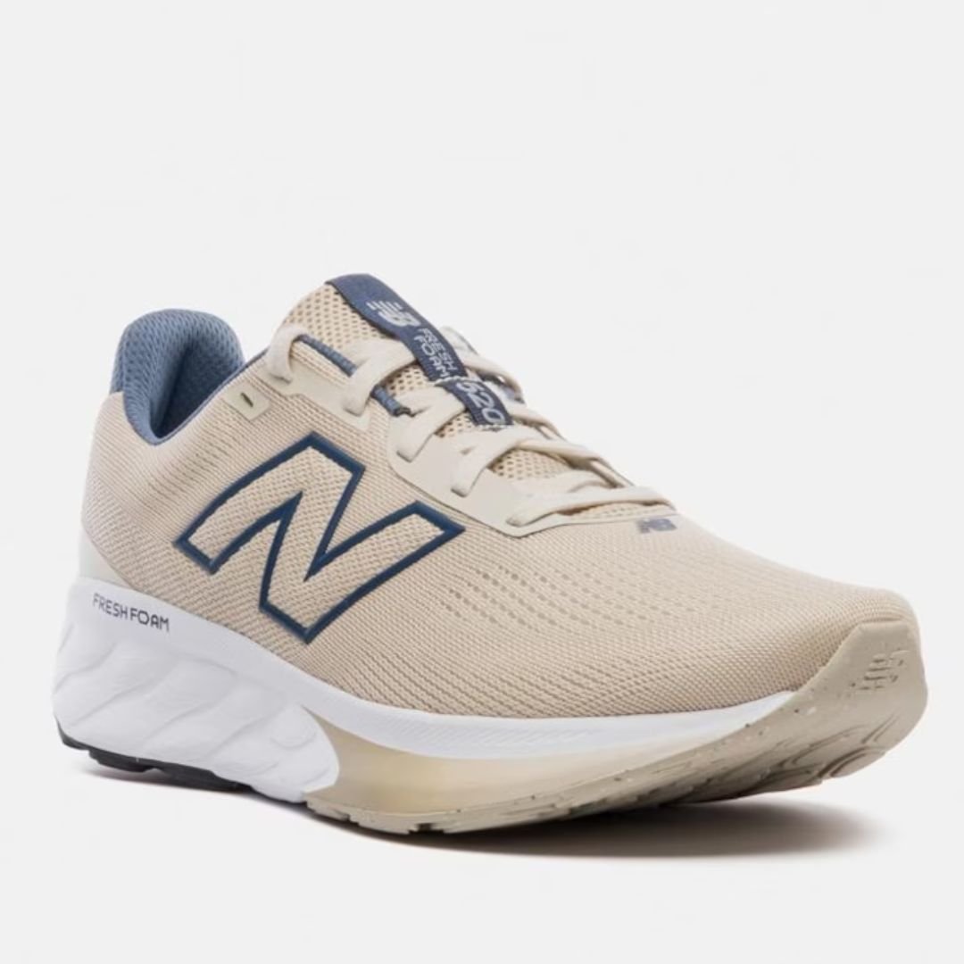 Tenis New Balance Bege Marinho Masculino 520 V9 Original Bege/Marinho 3
