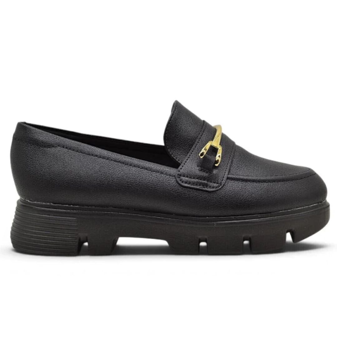 Mocassim Modare Tratorado Preto Feminino Original 7409.102