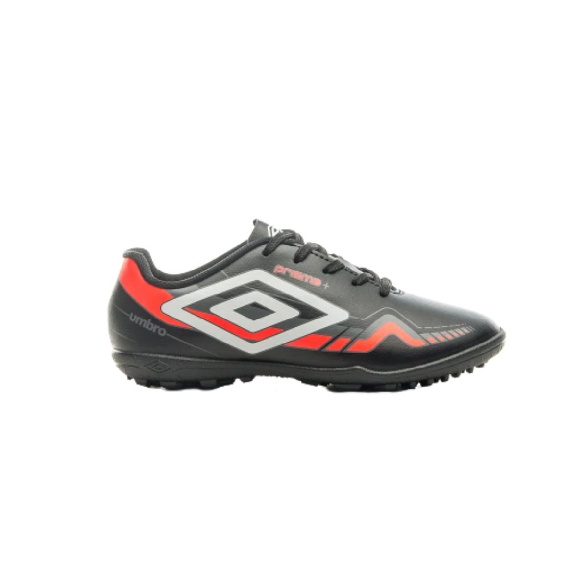 Chuteira Society Umbro Preto Branco Coral Infantil Prisma Jr