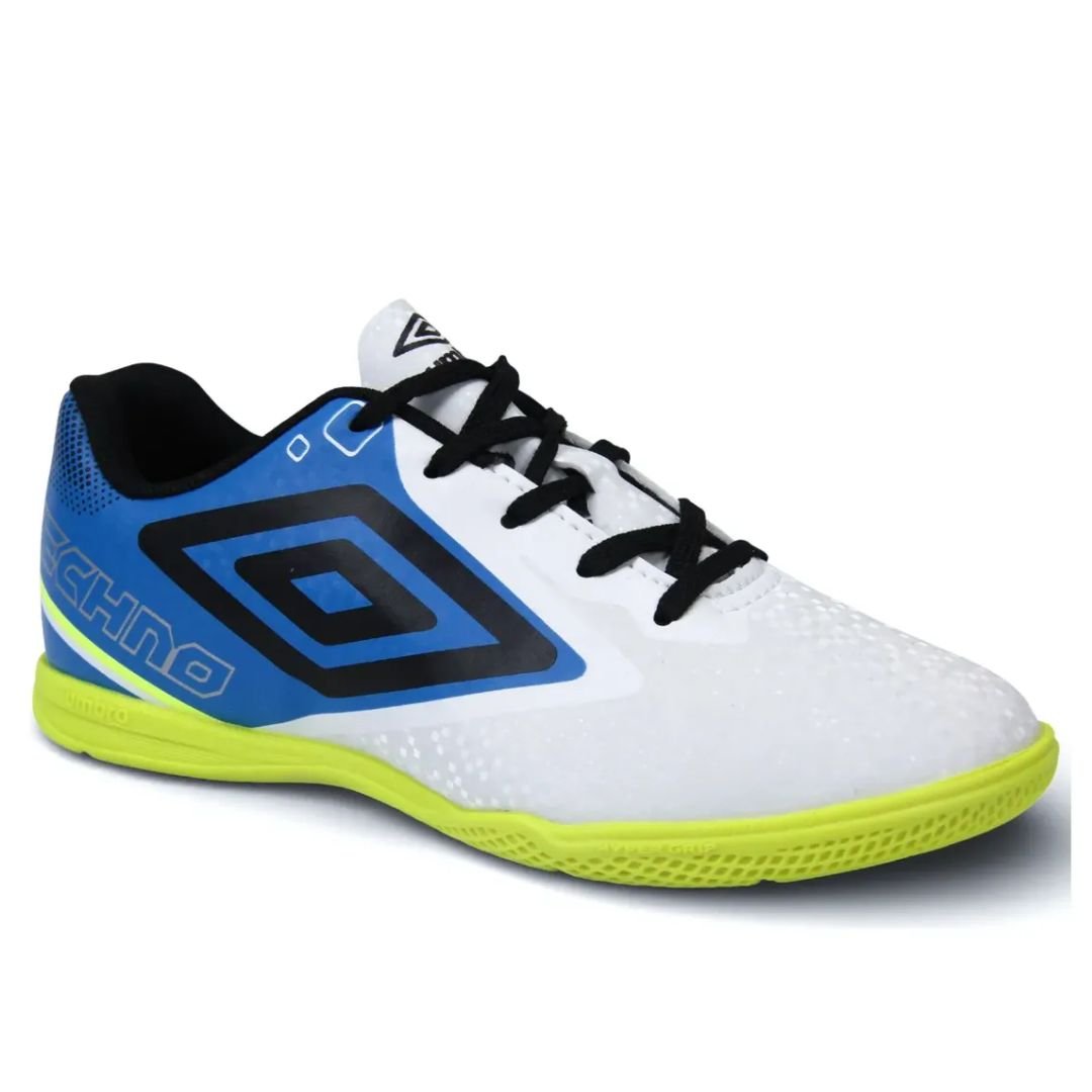 Chuteira Futsal Umbro Branco Menino Techno II Jr Original Branco 3