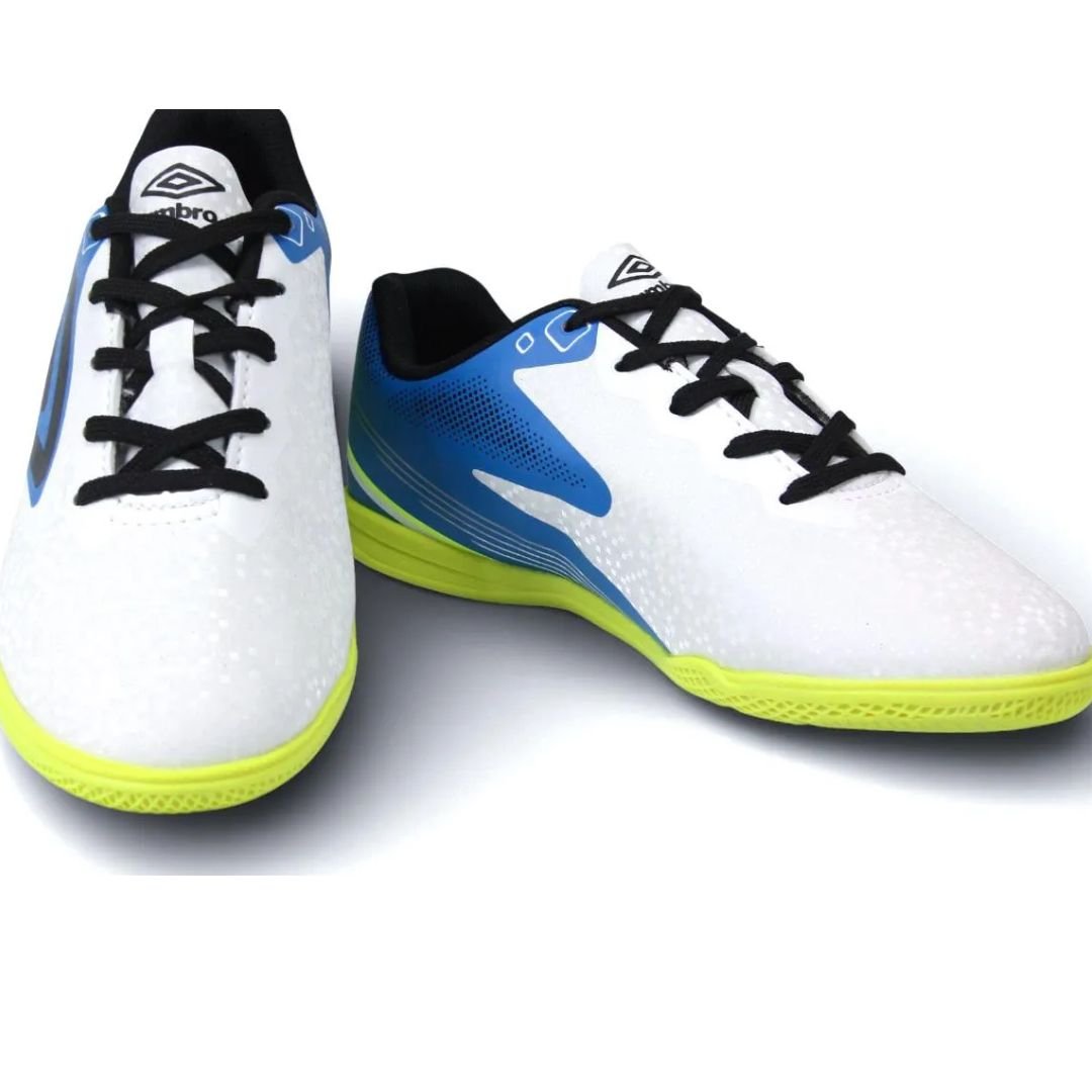 Chuteira Futsal Umbro Branco Menino Techno II Jr Original Branco 5