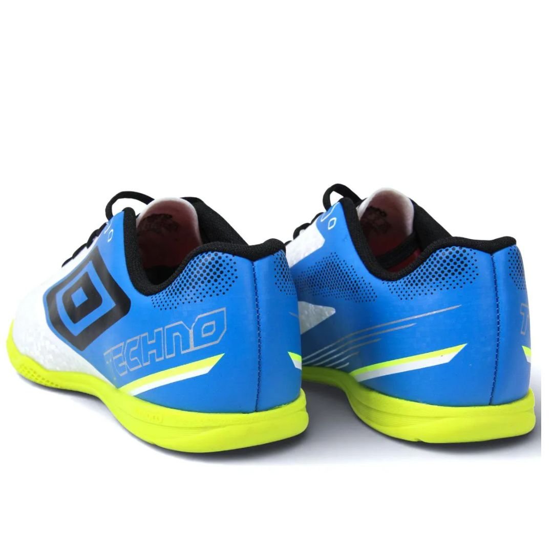 Chuteira Futsal Umbro Branco Menino Techno II Jr Original Branco 6