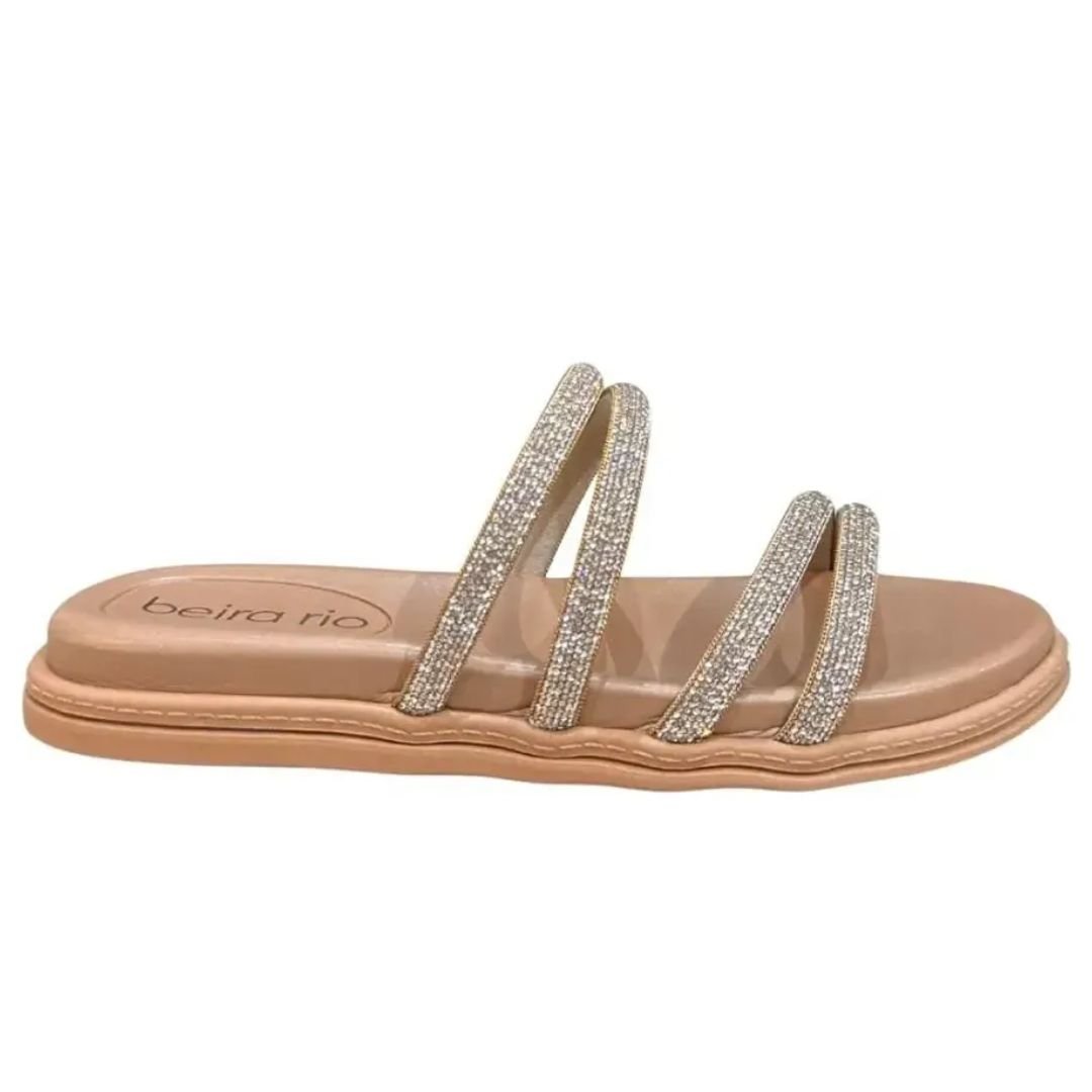 Chinelo Beira Rio Ouro Rosado Feminino Original 8488.125