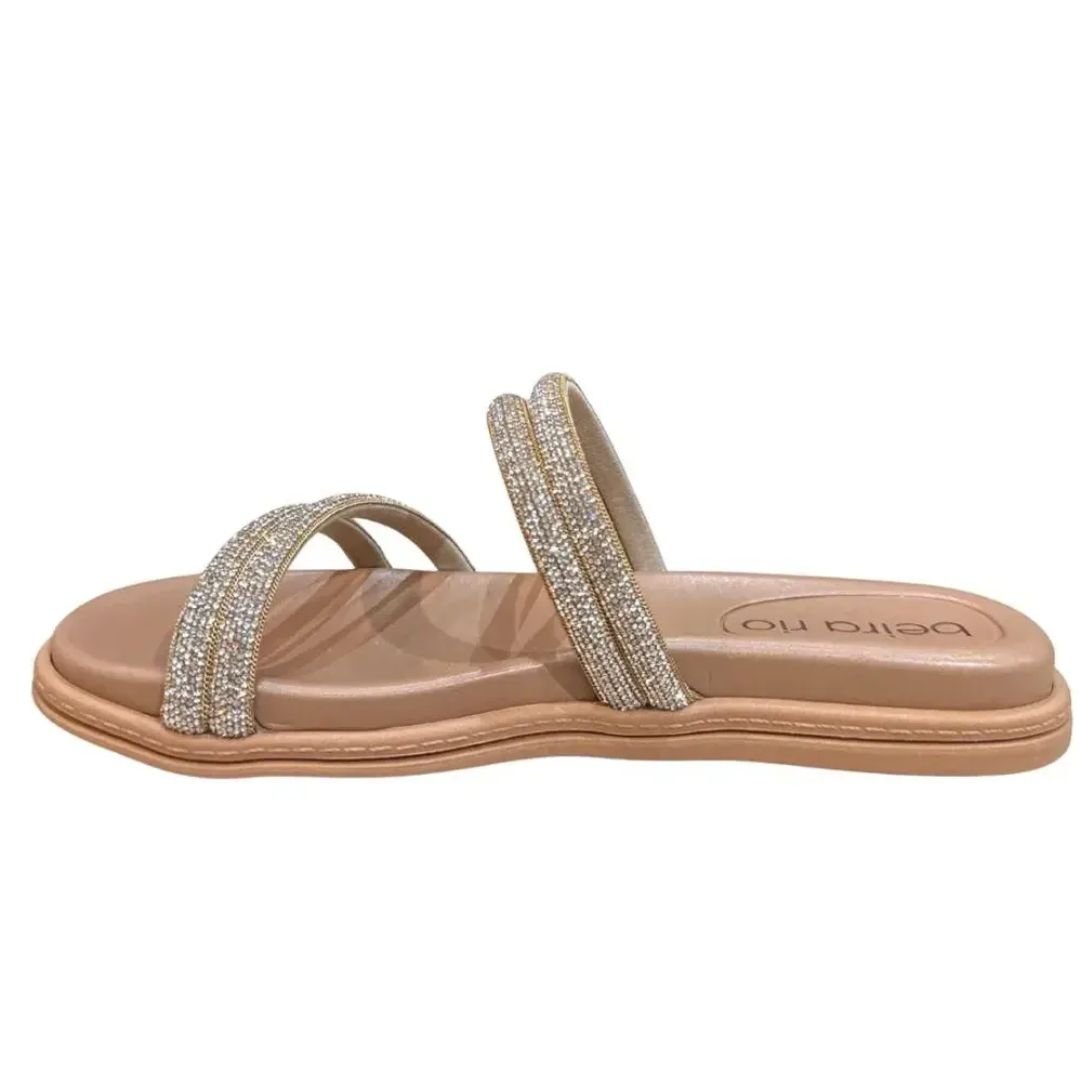 Chinelo Beira Rio Ouro Rosado Feminino Original 8488.125 Ouro Rosado 2