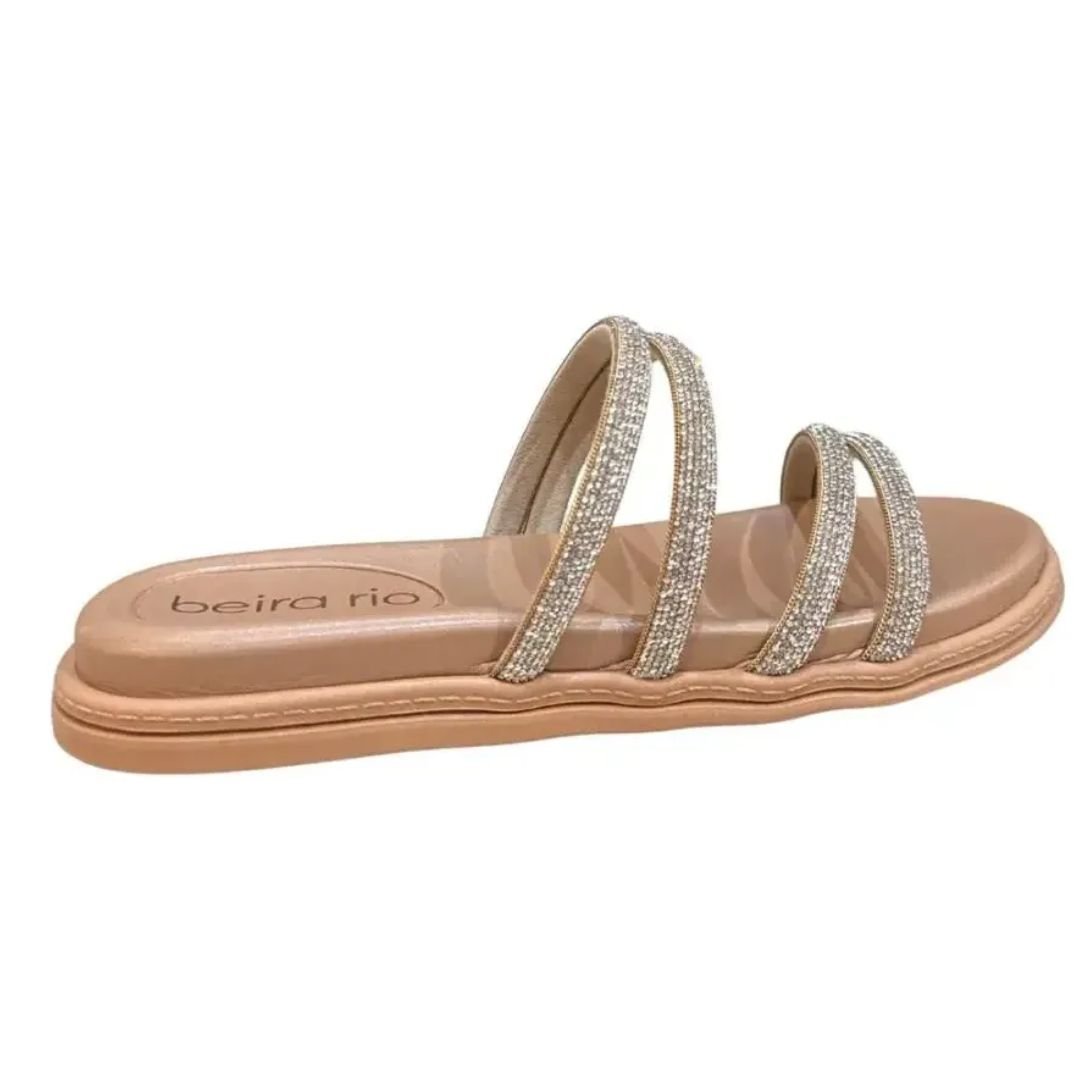 Chinelo Beira Rio Ouro Rosado Feminino Original 8488.125 Ouro Rosado 4