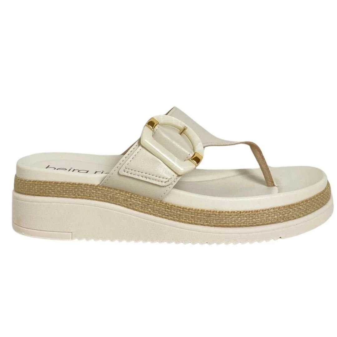 Chinelo Beira Rio Branco Off Feminino Original 8575.106
