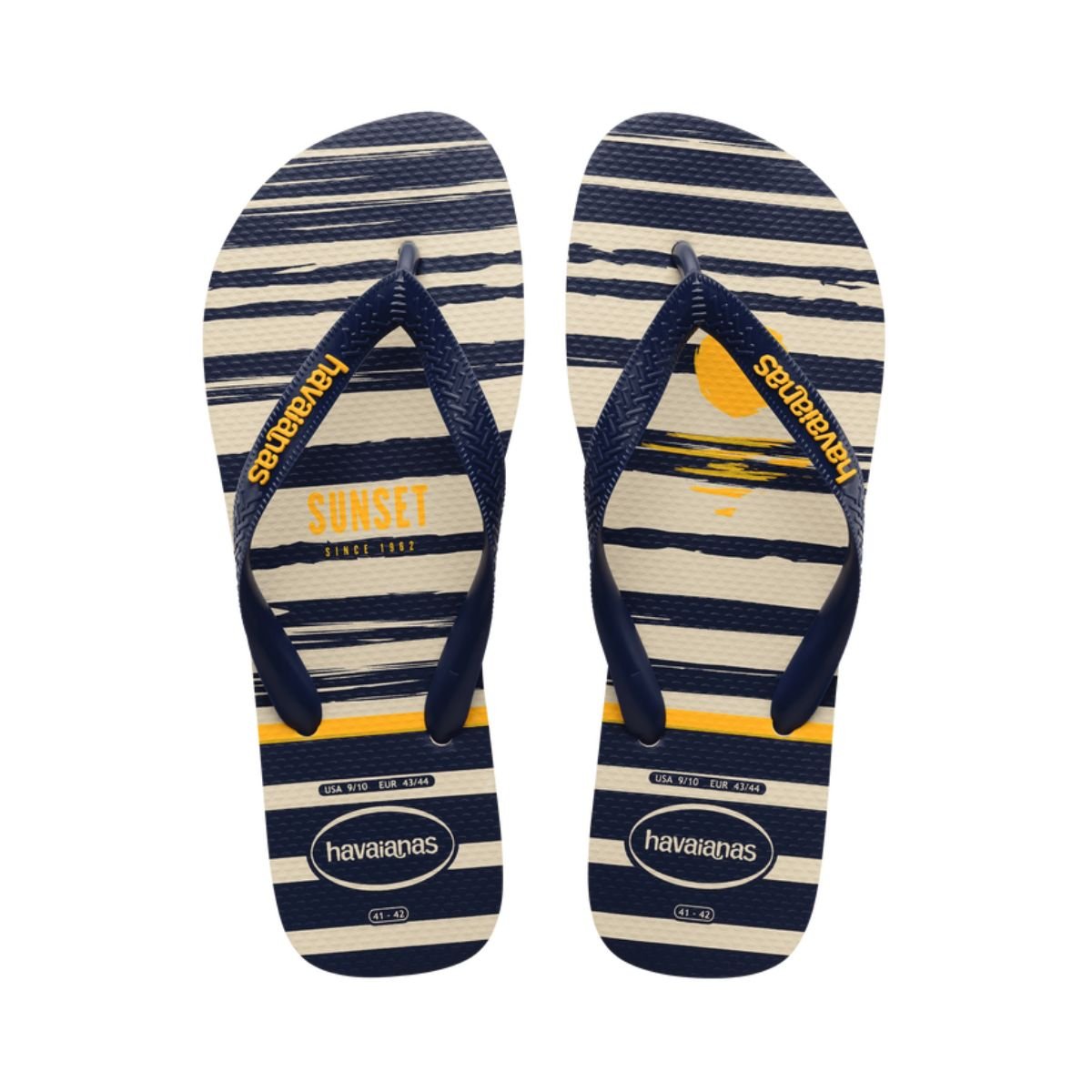 Chinelo Havaianas Bege/Marinho Masculino Top Nautical