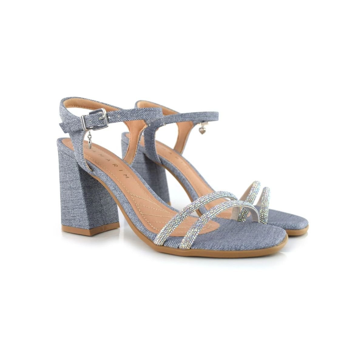 Sandália Ramarim Jeans/Avelã Feminino 23-41201 Jeans/Avelã 2