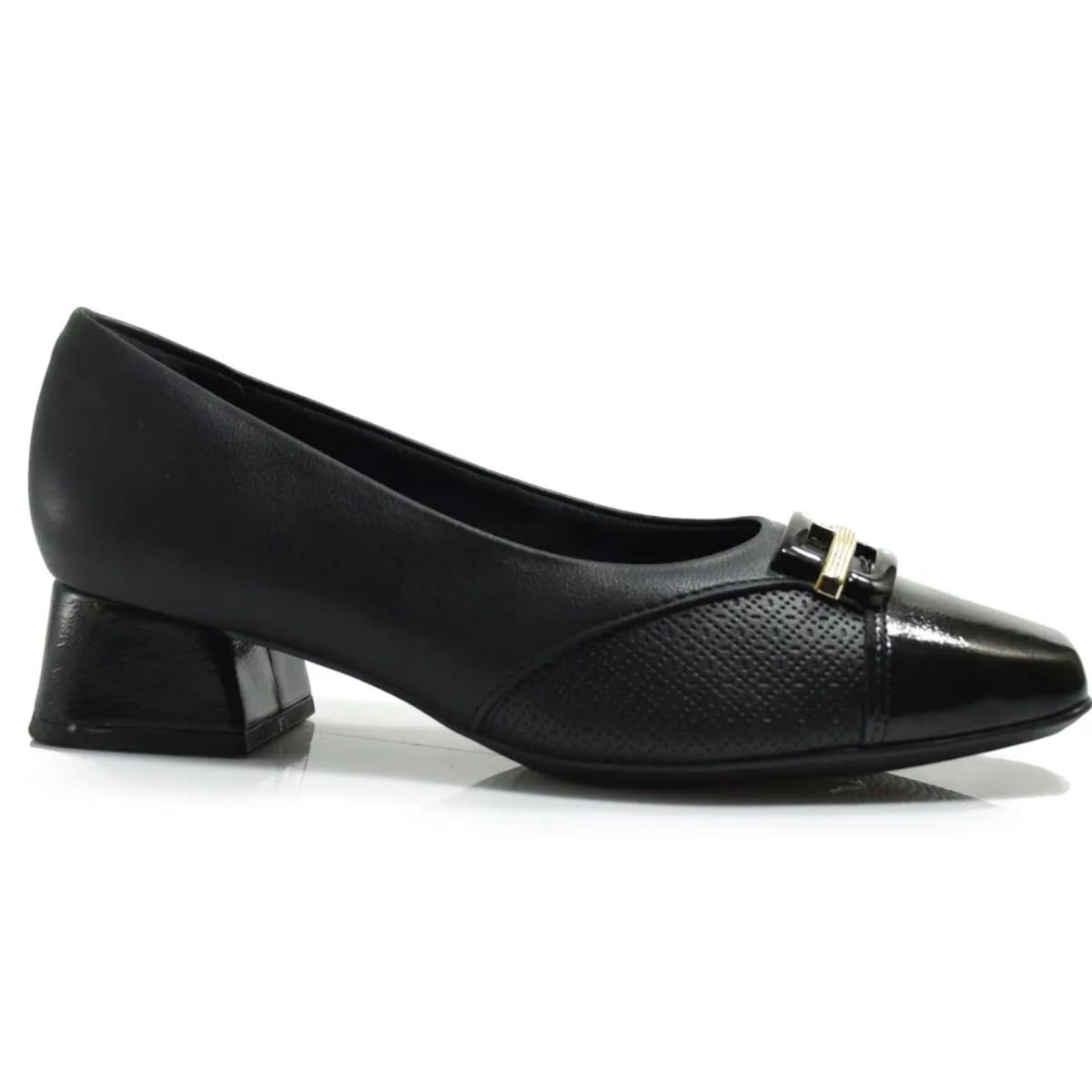 Sapato Piccadilly Preto Feminino Original 160097