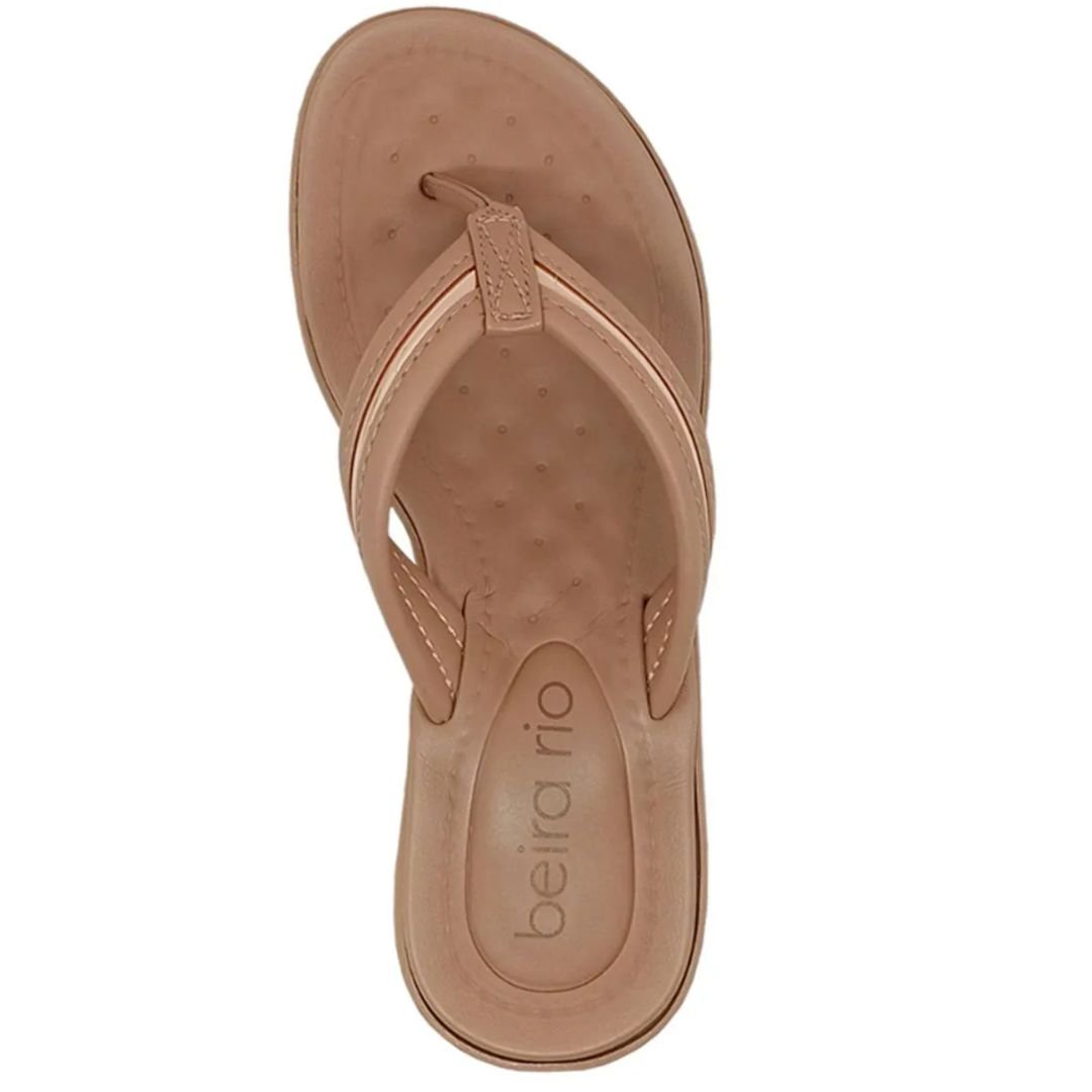 Chinelo Beira Rio Nude Ouro Rosado Feminino Original 8224.863 Nude/Ouro Rosado 4