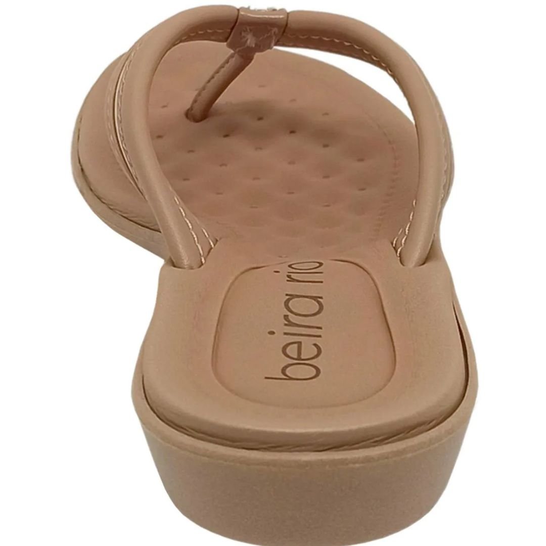 Chinelo Beira Rio Nude Ouro Rosado Feminino Original 8224.863 Nude/Ouro Rosado 6