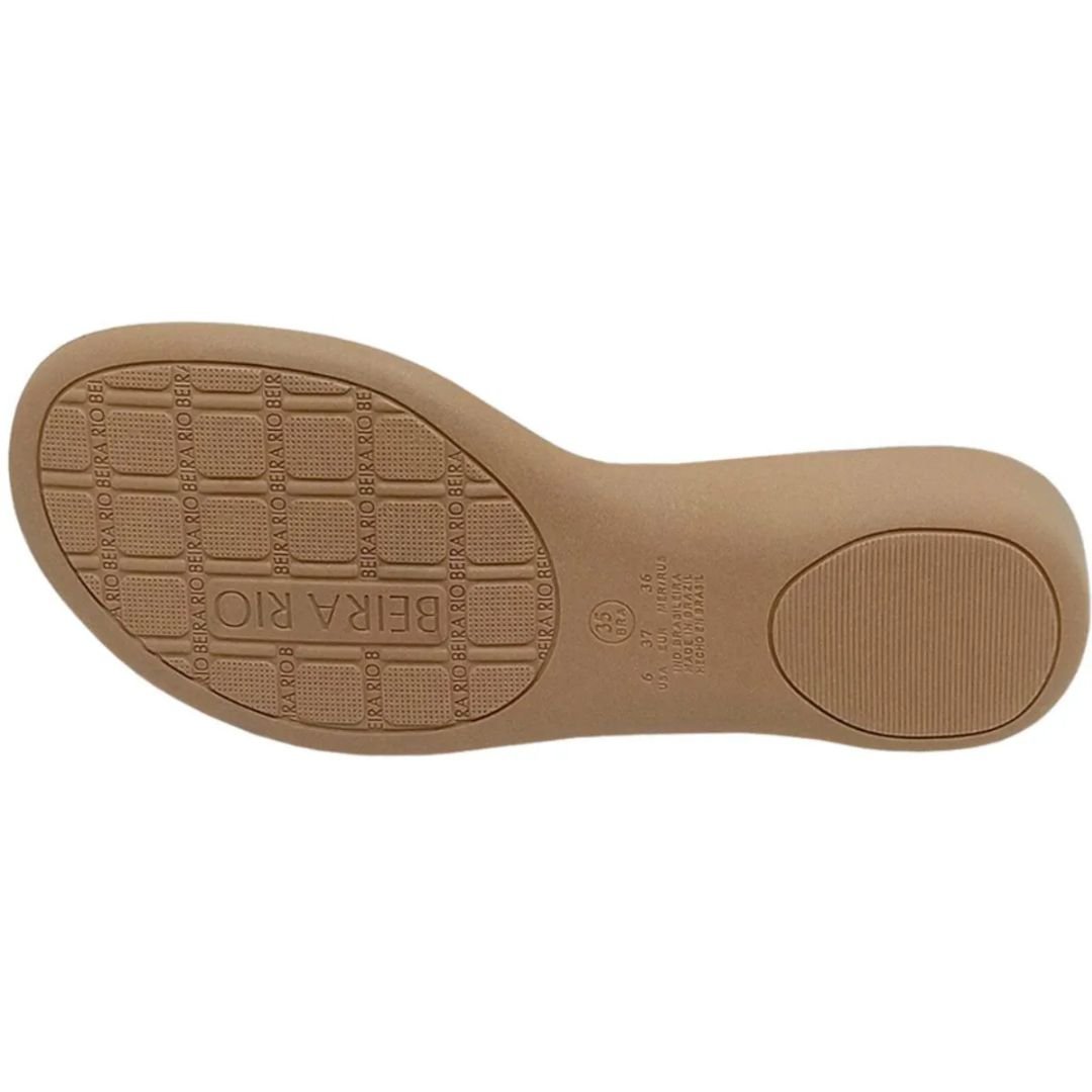 Chinelo Beira Rio Nude Ouro Rosado Feminino Original 8224.863 Nude/Ouro Rosado 7