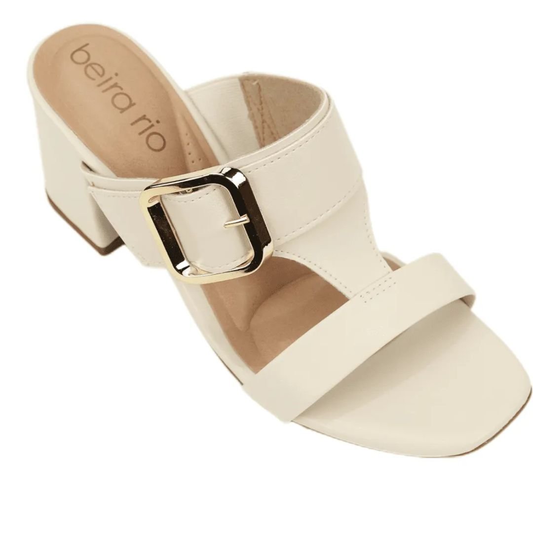 Tamanco Beira Rio Branco Off Feminino Original 8436.240 Branco 2