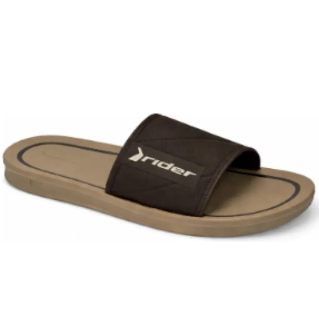Chinelo Rider Bege Marrom Masculino Street Slide Original 11578
