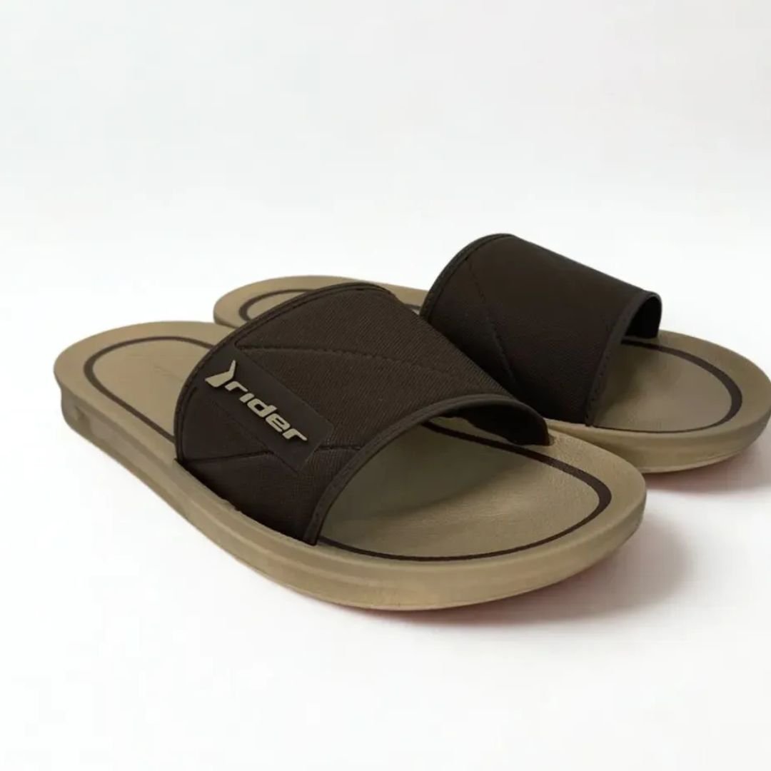 Chinelo Rider Bege Marrom Masculino Street Slide Original 11578 Bege/Marrom 2