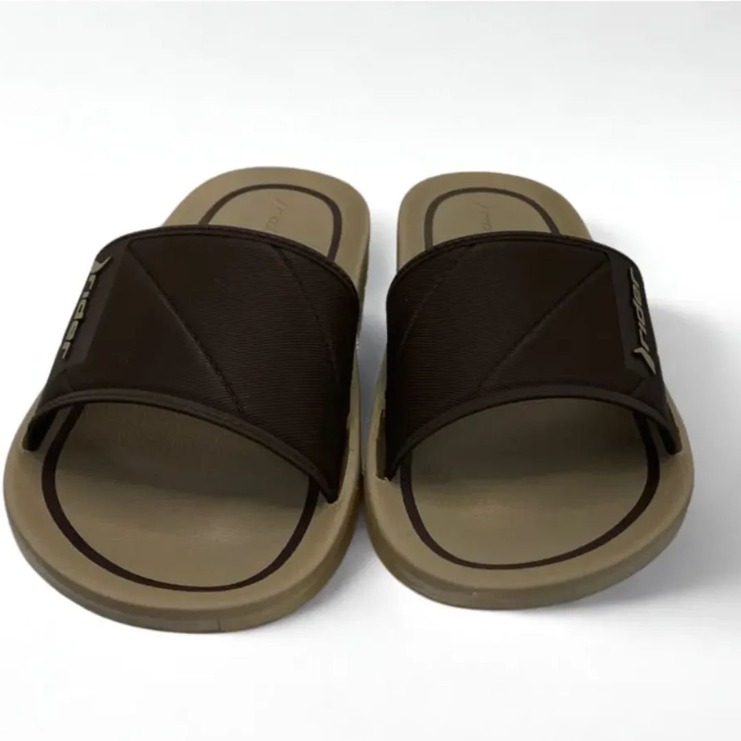 Chinelo Rider Bege Marrom Masculino Street Slide Original 11578 Bege/Marrom 4