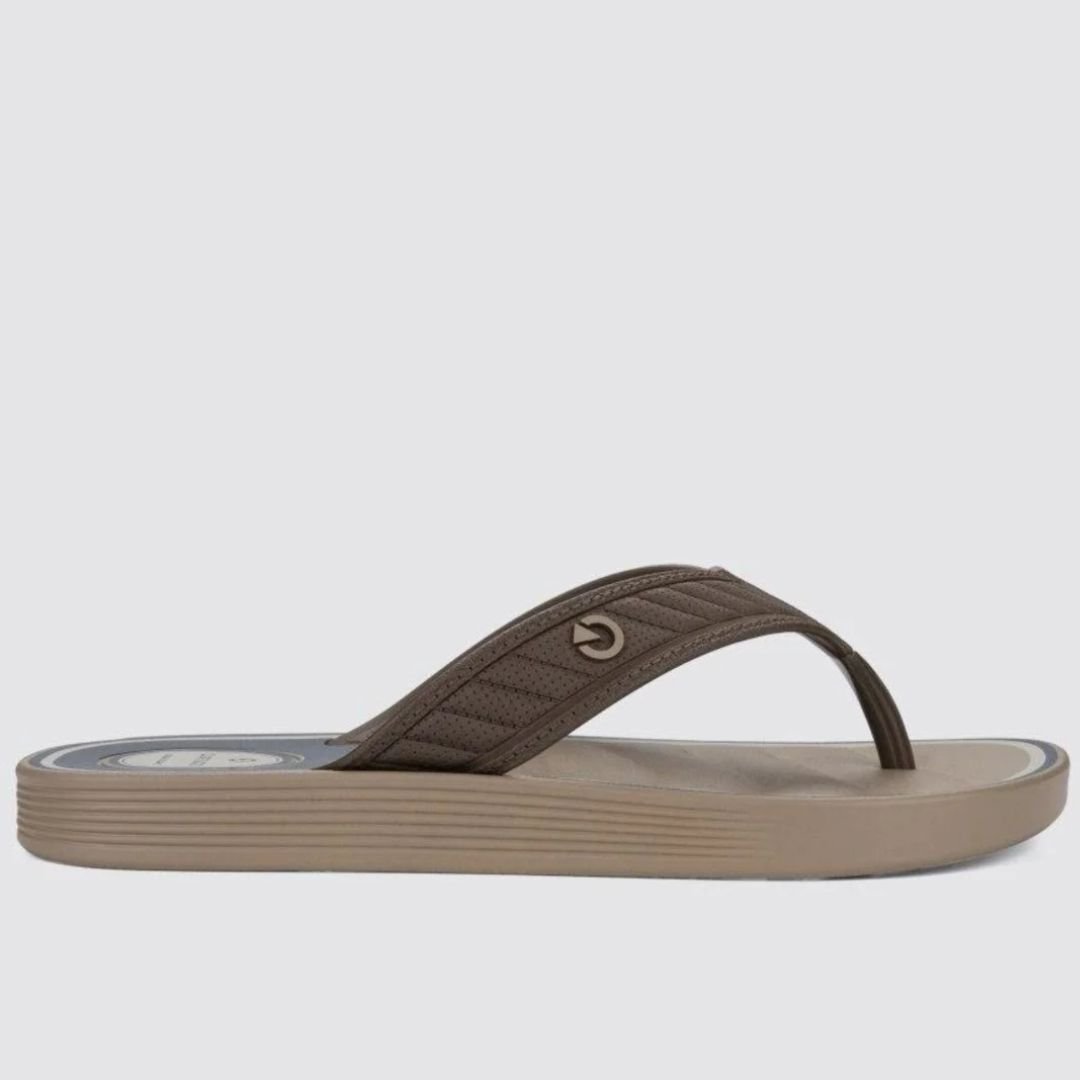 Chinelo Cartago Bege Marrom Masculino Durban 12640 Original