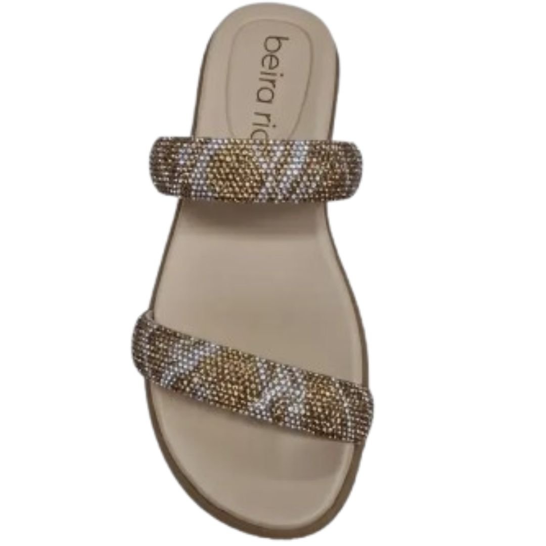 Chinelo Beira Rio Bege Cristal Feminino Original 8488.122 Bege 2