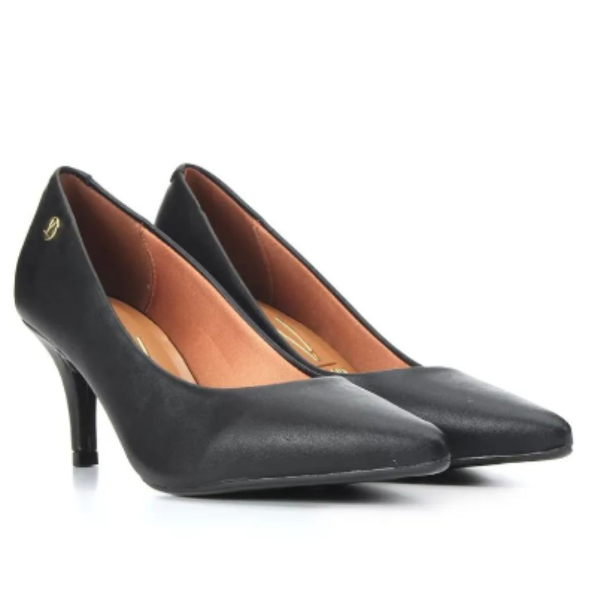Sapato Scarpin Napa Vizzano Preto Feminino 1185.702 Preto 2