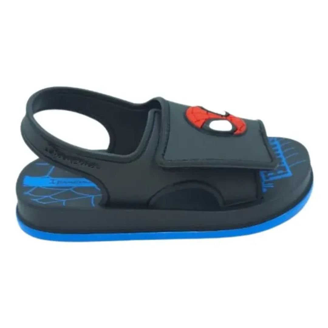 Sandalia Ipanema Preto Azul Vermelho Infantil Menino Original 27536 SPIDER