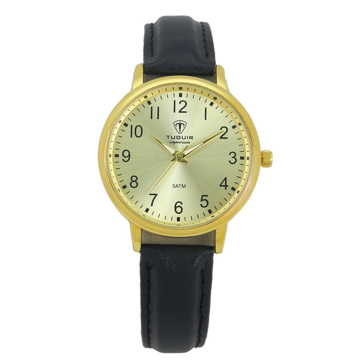 Relógio Unissex Tuguir Analógico Imperium TG30499 Dourado e Preto
