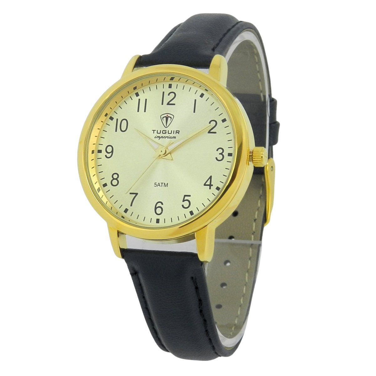 Relógio Unissex Tuguir Analógico Imperium TG30499 Dourado e Preto Dourado/Preto 4