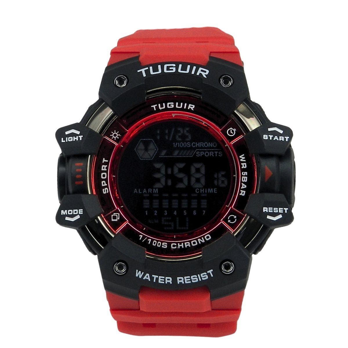 Relógio Masculino Tuguir Digital TG30402 Vermelho e Preto