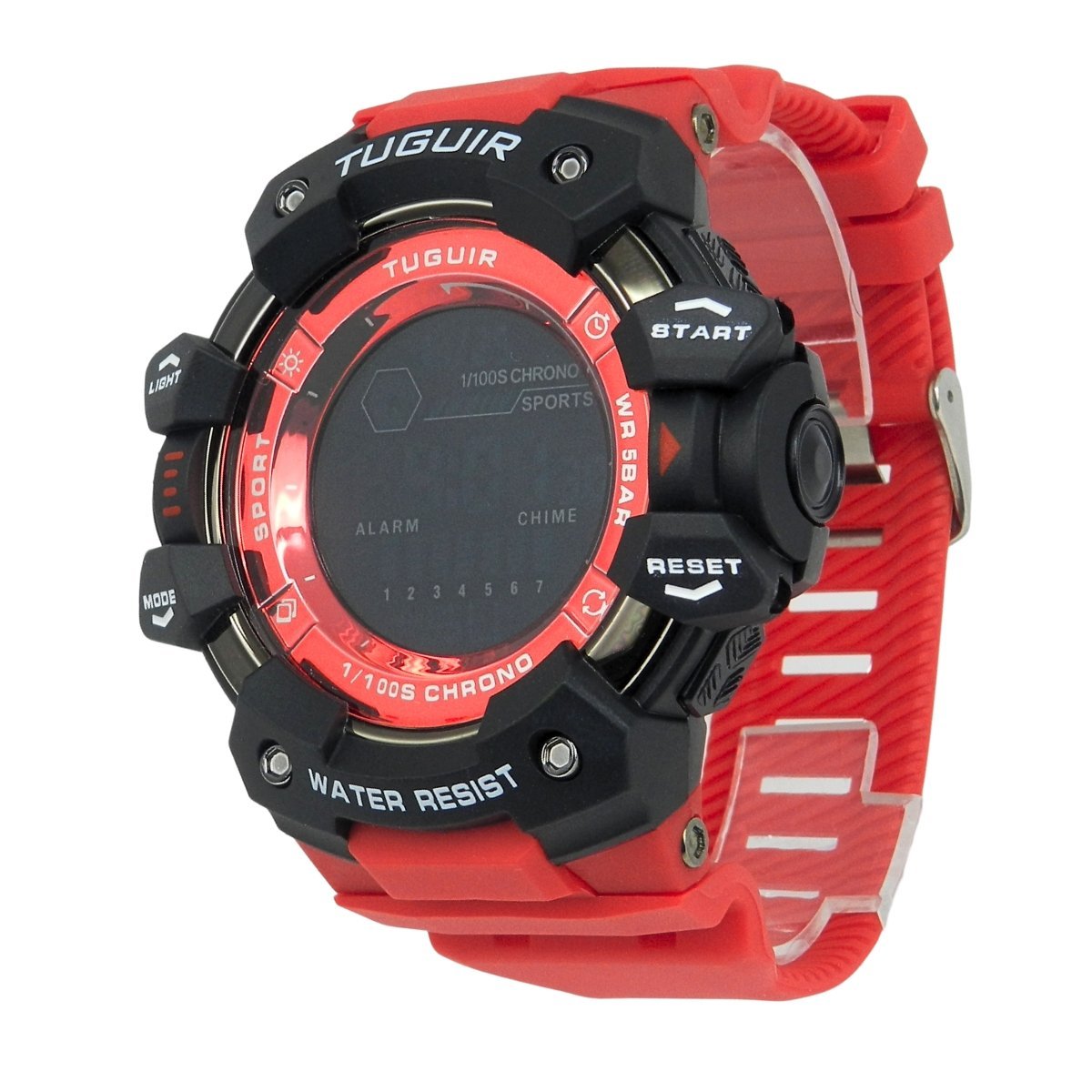 Relógio Masculino Tuguir Digital TG30402 Vermelho e Preto Vermelho/Preto 3