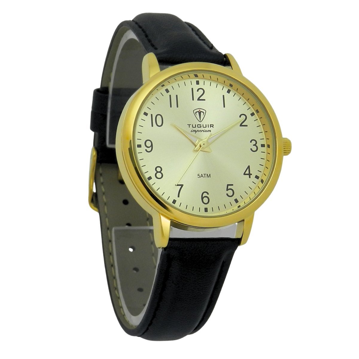 Relógio Unissex Tuguir Analógico Imperium TG30498 Dourado e Preto Dourado/Preto 3
