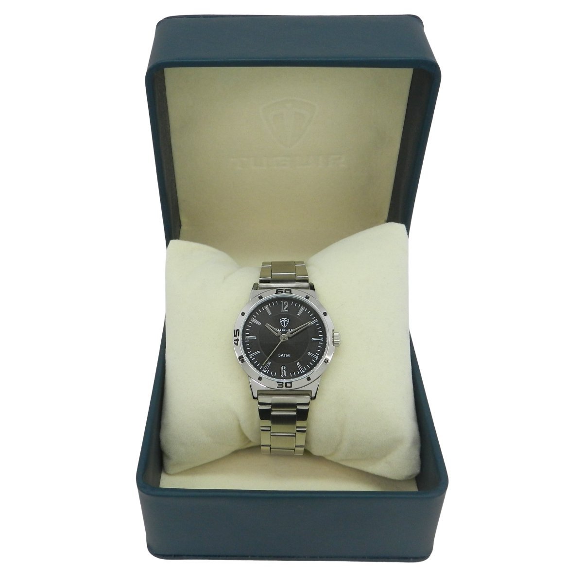 Relógio Masculino Tuguir Analógico TG30480 Prata e Preto Prata/Preto 2