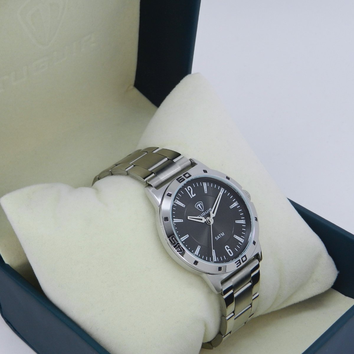 Relógio Masculino Tuguir Analógico TG30480 Prata e Preto Prata/Preto 3