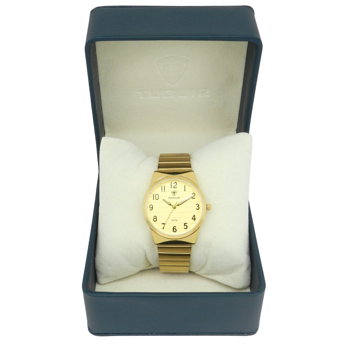Relógio Unissex Tuguir Analógico TG35146 Dourado Dourado 2