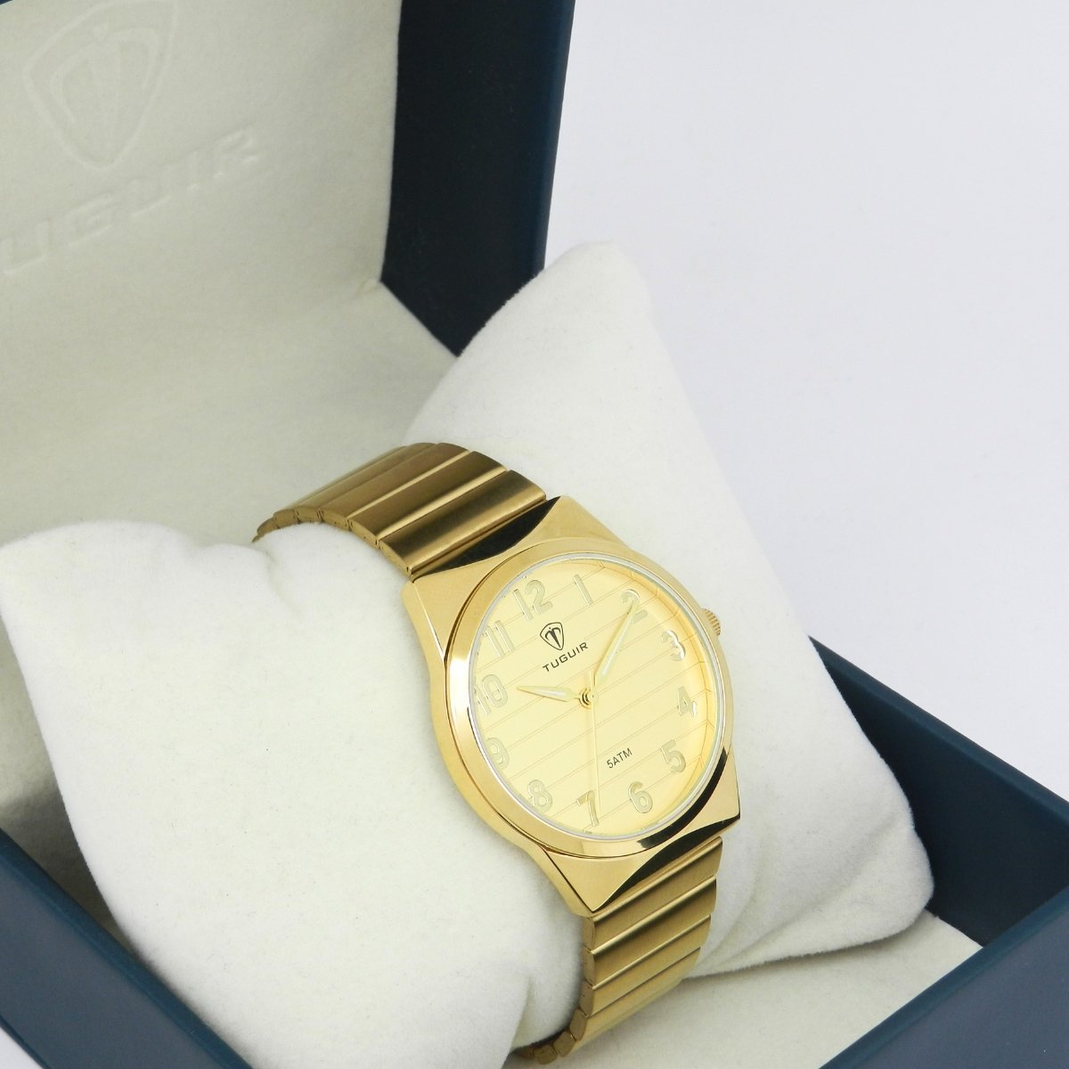 Relógio Unissex Tuguir Analógico TG35146 Dourado Dourado 3