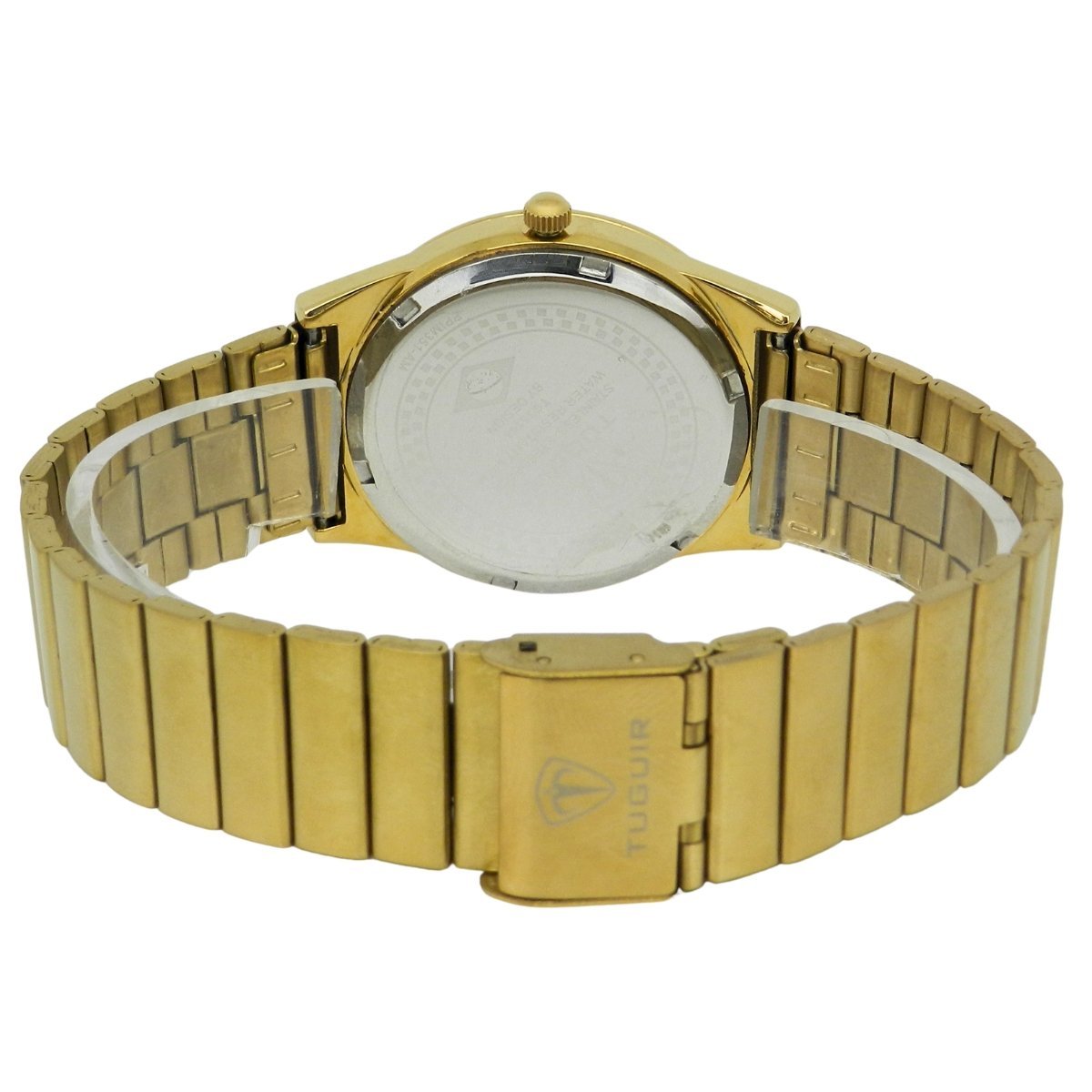 Relógio Unissex Tuguir Analógico TG35146 Dourado Dourado 6