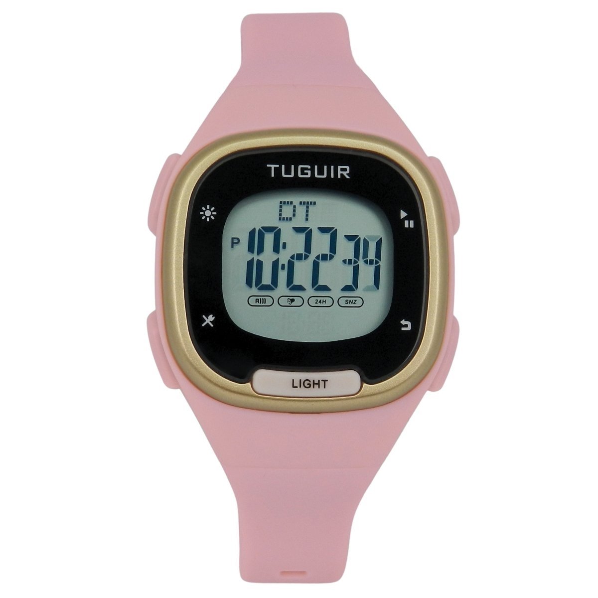 Relógio Feminino Tuguir Digital TG30545 Preto e Rosa