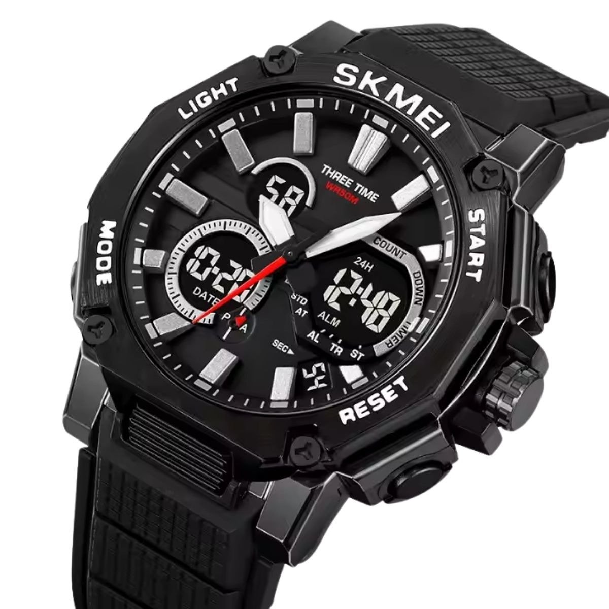 Relógio Masculino Skmei AnaDigi 2219 Preto Preto 2