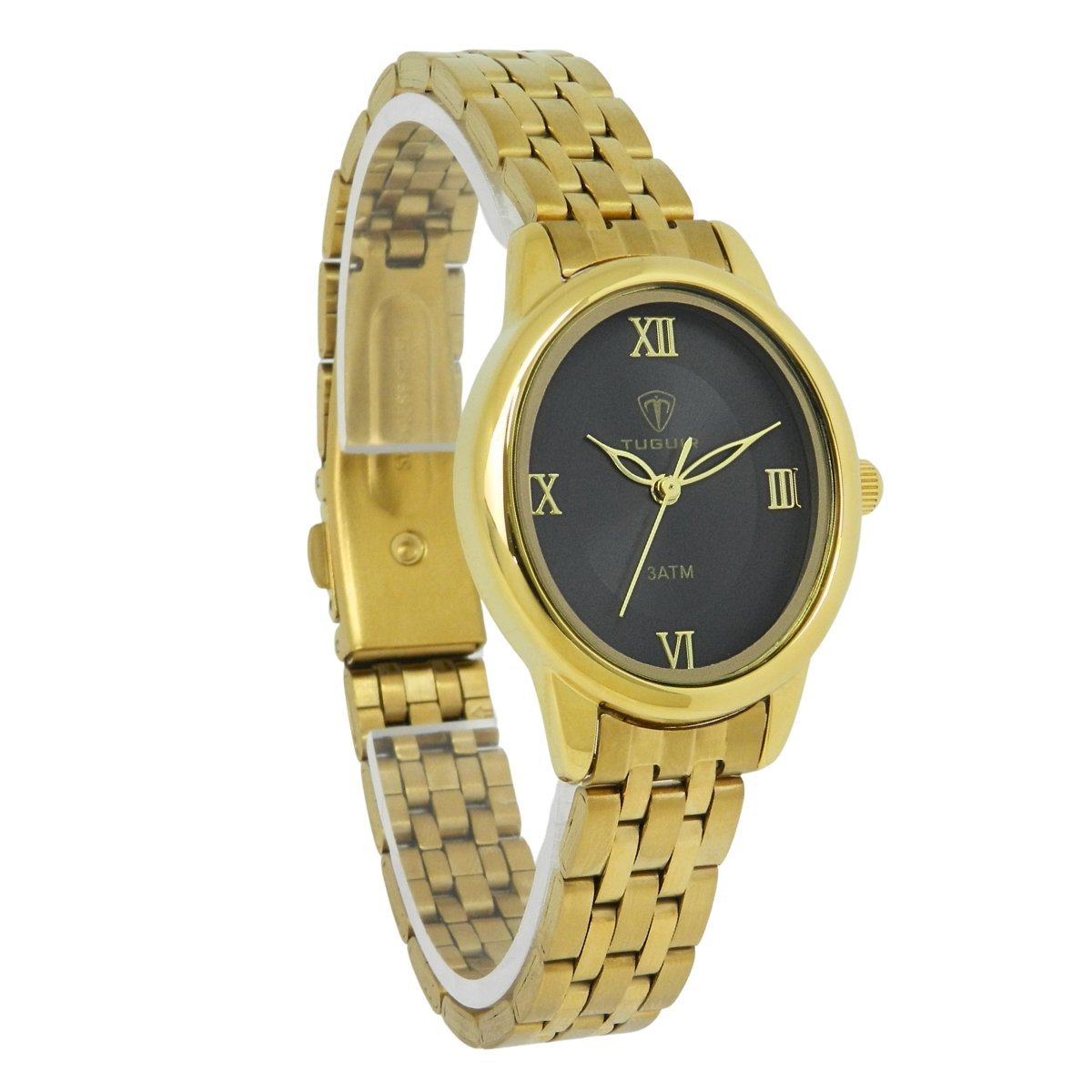 Relógio Feminino Tuguir Analógico TG30473 Dourado e Preto Dourado/Preto 4