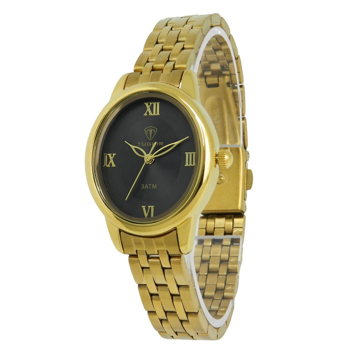 Relógio Feminino Tuguir Analógico TG30473 Dourado e Preto Dourado/Preto 5