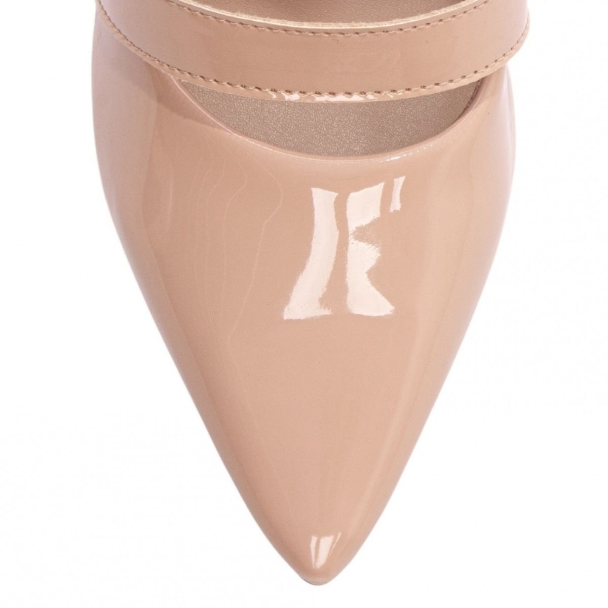 Scarpin Verniz Feminino com Salto Grosso Alto e Detalhe - Elegância e Conforto Torricella Rose 3