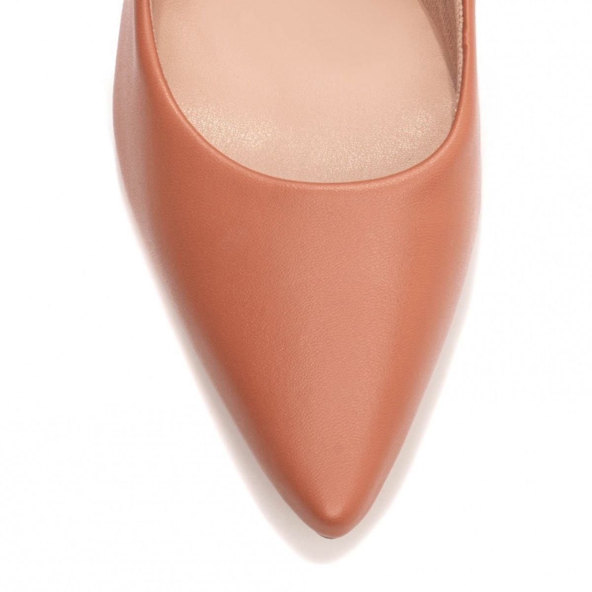 Scarpin Feminino com Salto Grosso Alto Confortável e Elegante Torricella Caramelo 5